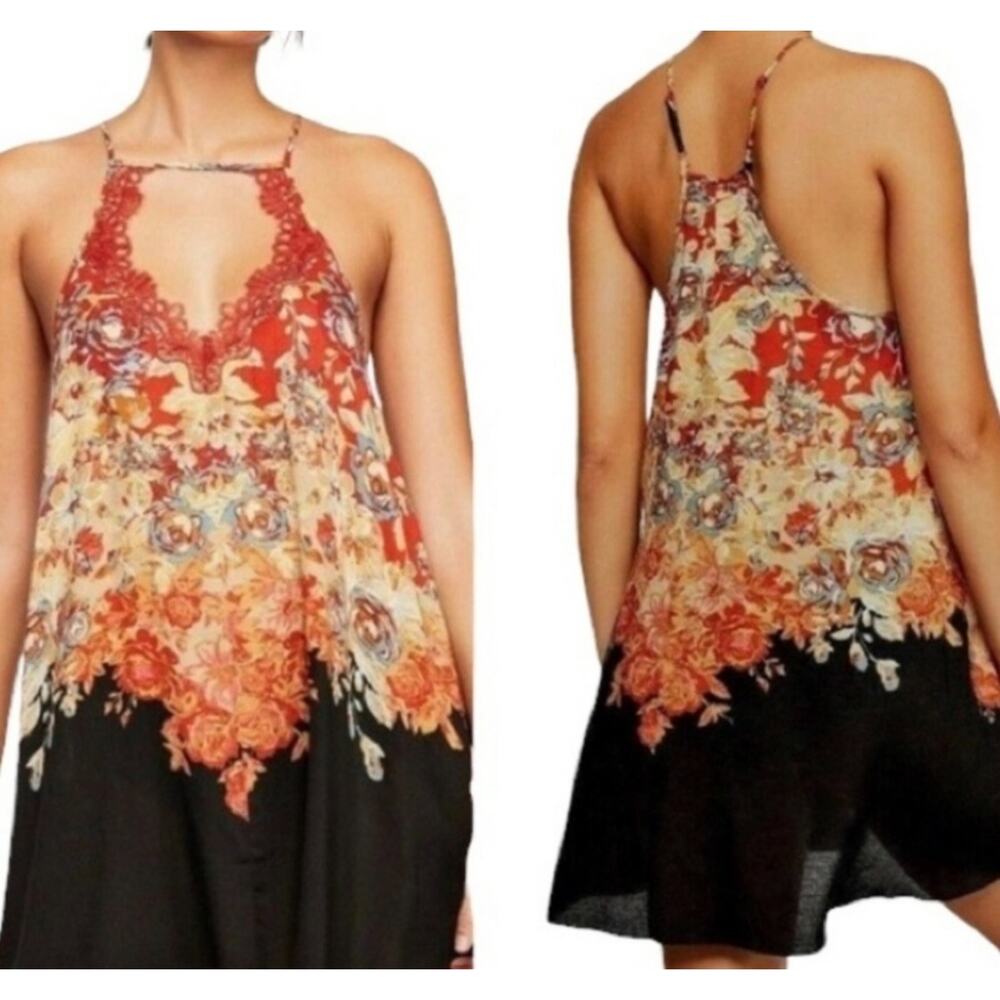 Intimately Free People Haze Mini Slip Dress Lrg Boho Fairy Festival Whimsigoth